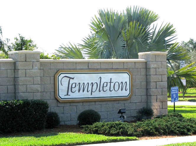 Situated in the picturesque Villages at Viera East is the residential community, Templeton. Comprised of 28 home sites constructed by premier homebuilders, DAMAR Homes, their spacious lots (75' to 130') combined with its beautiful backdrop of nature preserves is what attracts homebuyers to this stunning community. These gorgeous houses are typically 2,000 to 3,500 square feet in size and boast stunning architectural elements, custom cabinetry, marble, crown molding, swimming pools and 3-4 car garages with brick paver driveways. Pricing for houses in Templeton begin at $400,000 to $600,000.